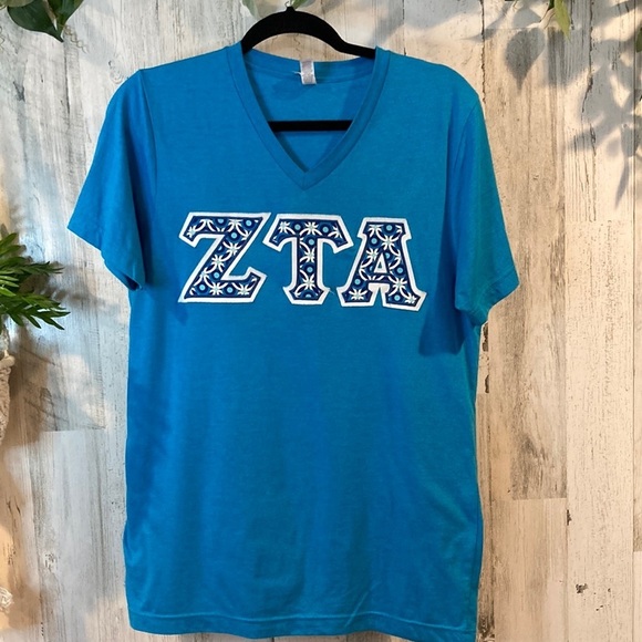 Zeta Tau Alpha Sorority Jersey Tee - Picture 1 of 8